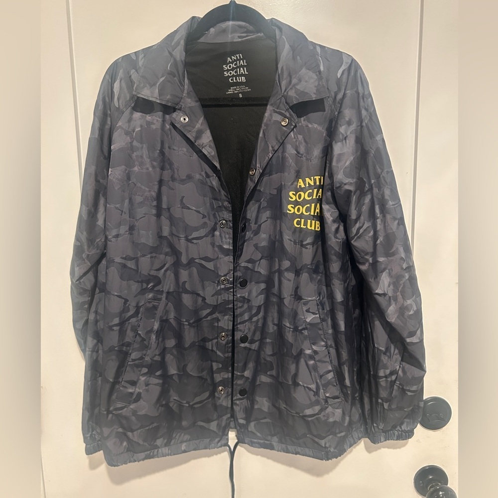 Anti Social Social Club Jacket – Black, Size SM - Picture 2 of 5